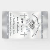 垂直の教会のビニールバナーの任意の大事な行事 横断幕 (横)