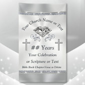 垂直の教会のビニールバナーの任意の大事な行事 横断幕