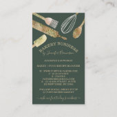 垂直の調理器具とケータリング用品の専門店のシェフとして、賢明な助言をください。 名刺 (裏面)