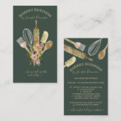 垂直の調理器具とケータリング用品の専門店のシェフとして、賢明な助言をください。 名刺 (正面/裏面)