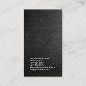 垂直の黒板プロフェッショナルプレーン管理者 名刺 (裏面)