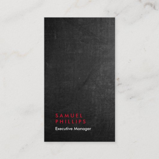 垂直の黒板プロフェッショナルプレーン管理者 名刺 (正面)