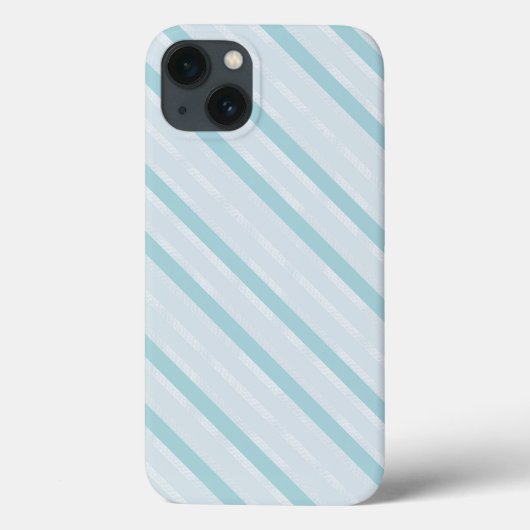 垂直ほこりっぽい青と銀ストライプ色 Case-Mate iPhoneケース (裏面)