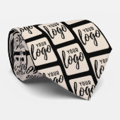 垂直または高いロゴのビジネスのミニマリストを追加する ネクタイ (ロール)