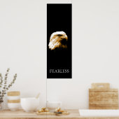 垂直やる気を起こさせる大胆不敵な鷲のポスター ポスター (キッチン)