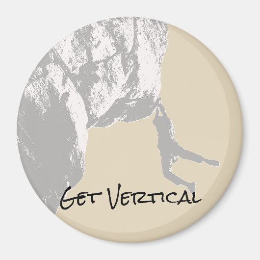 垂直を取得 – 岩を登る マグネット (正面)