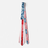 垂直アメリカ国旗 ネクタイ (正面)