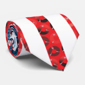 垂直アメリカ国旗 ネクタイ (ロール)