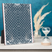 垂直アメリカ国旗 フォトプラーク (側面)