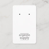 垂直イヤリングカード – ロゴを追加 名刺 (正面)