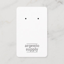 垂直イヤリングカード – ロゴを追加 名刺