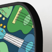 垂直ウクレールパターン ピックルボールラケット (左詳細)