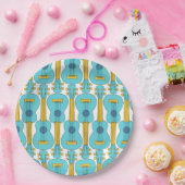 垂直ウクレールパターン ペーパープレート (パーティー)