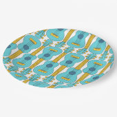 垂直ウクレールパターン ペーパープレート (アングル)