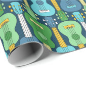 垂直ウクレールパターン ラッピングペーパー (ロールコーナー)