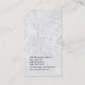 垂直エレガントグユニークモダンレイ壁テクスチャ 名刺 (裏面)