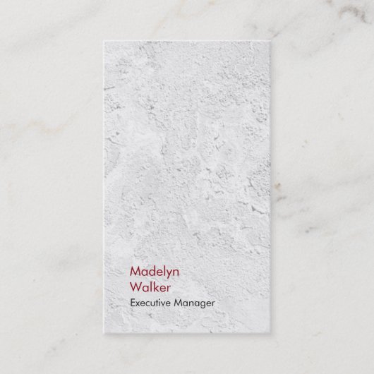 垂直エレガントグユニークモダンレイ壁テクスチャ 名刺 (正面)