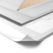 垂直カスタムビーチと海窓ビュー ポスター (角)