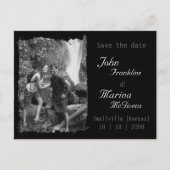 垂直カスタムフレーム：切り取った日付を保存 案内ポストカード (正面)