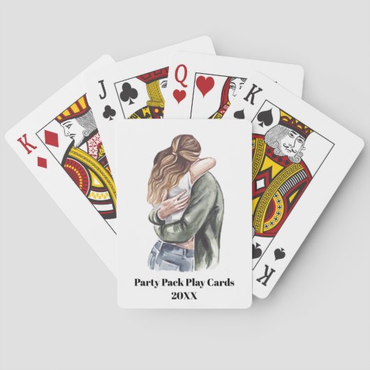 垂直カスタム文字フルフォト – ポーカーカード トランプ (裏面)