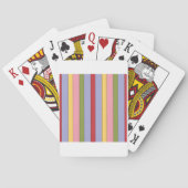 垂直カラフルのストライプパターン トランプ (裏面)