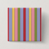 垂直カラフルのストライプパターン 缶バッジ (正面)