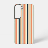 垂直カラフルストライプパターン(の模様が)ある SAMSUNG GALAXYケース (裏面)