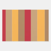 垂直カラフルストライプ ラッピングペーパーシート (正面)