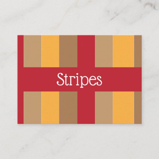 垂直カラフルストライプ 名刺 (正面)