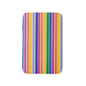 垂直カラフルデザインストライプ バスマット (正面縦)