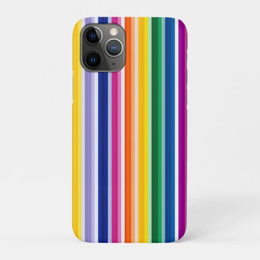 垂直カラフルデザインストライプ Case-Mate iPhoneケース (裏)