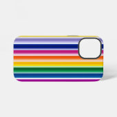 垂直カラフルデザインストライプ iPhoneケース (裏面横)