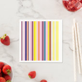 垂直カラフル紙ストライプナプキンス スタンダードカクテルナプキン (インサイチュ)