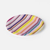 垂直カラフル紙ストライププレート ペーパープレート (アングル)