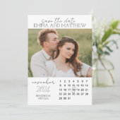 垂直カレン素朴ダー日付カードの保存 セーブザデート (スタンド正面)