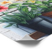 垂直ガーデン自然恋人オールドウッドウォールアート ポスター (角)