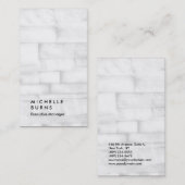 垂直グレーの壁レンガシンプルのプレーンマネージャ 名刺 (正面/裏面)