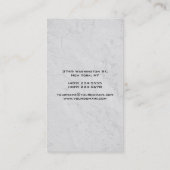 垂直グレーの背景の平モダン面 名刺 (裏面)