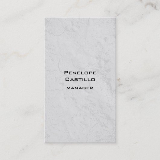 垂直グレーの背景の平モダン面 名刺 (正面)