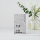 垂直グレーウォールプロフェッショナルトレンディー 名刺 (スタンド正面)