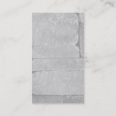 垂直グレーウォールプロフェッショナルトレンディー 名刺 (裏面)