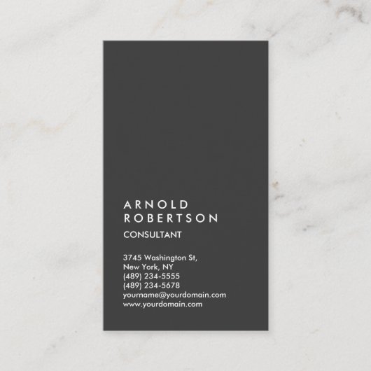 垂直グレートレンディーコンサルタントの名刺 名刺 (正面)