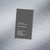 垂直グレープロフェッショナル平野モダンスタイリッシュ マグネット名刺 (インサイチュ)