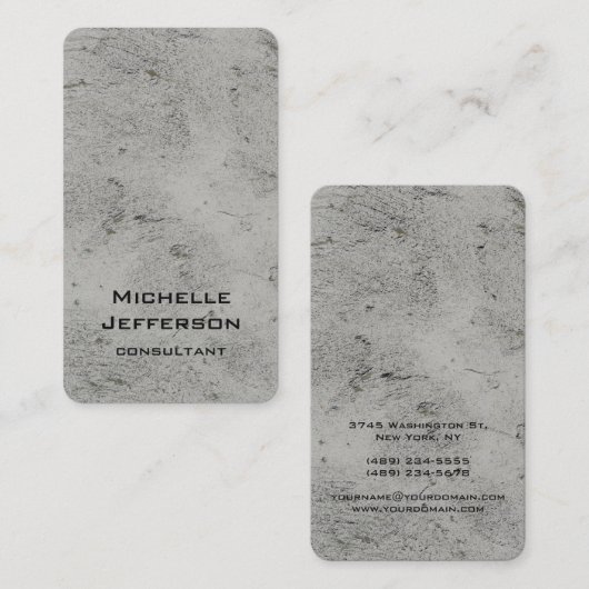 垂直グ芸術的レーウォールユニークデザイン 名刺 (正面/裏面)