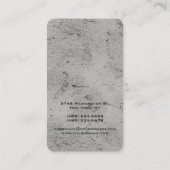 垂直グ芸術的レーウォールユニークデザイン 名刺 (裏面)