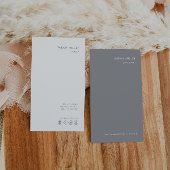 垂直コンサルタントのミニマルフォーマルリストグレー白 名刺