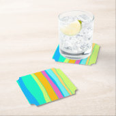 垂直コースタストライプのー ペーパーコースター (インサイチュ)