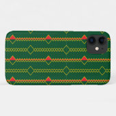 垂直ジグザグ線グリーンデジタル紙-72729 Case-Mate iPhoneケース (裏面(横))