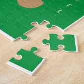 垂直ジンジャーブレッドマンジグソー付き名前をカスタムする ジグソーパズル (側面)