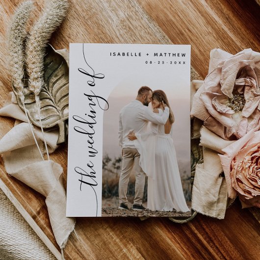 垂直スクリプト写真アー結婚チ 招待状